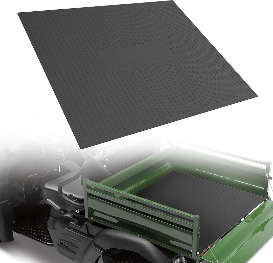 A & UTV PRO Cargo Bed Mat for 2017-2022 Kawasaki Mule SX, 2005-2016 Mule 600/610, Mule 550,Rear Bed Liner All Weather TPE Protection Accessories (Replace OEM#KAF550-030)