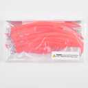 2 x OROOTL Striped Bass Tube Lures, 10pcs Classic Striped Bass Lures Saltwater Fishing Trolling Lure Rig Glow Tube Teaser with Stainless Steel Hook Barrel Swivel for Offshore Big Game Fishing (Red)