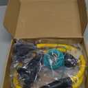 30 Amp Dryer Y Splitter to RV/EV Compatible with NEMA 10-30P to 14-50R/10-30R 3 Prong 30A to 4 Prong 50A Y Adapter Cord for EV/RV Charging at Dryer Outlet STW 10 AWG with Safety Ground Wire, 3FT