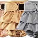 Reusable Dog Diapers Female Washable, Premium Doggie Diaper for Dogs, Pack of 3, Highly Absorbent Small Dog Diaper for Heat, Incontinence and Puppy Training(S)