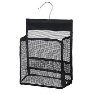 Xelsluthe Mesh Shower Caddy Hanging, PVC Bathroom Storage Bag for College Dorm, Gym, Swimming, RV And Travel, Black