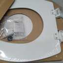 Bemis 1500EC Durable Wooden Toilet Seat, Easy Clean Hinges, Made in USA, Elongated, White