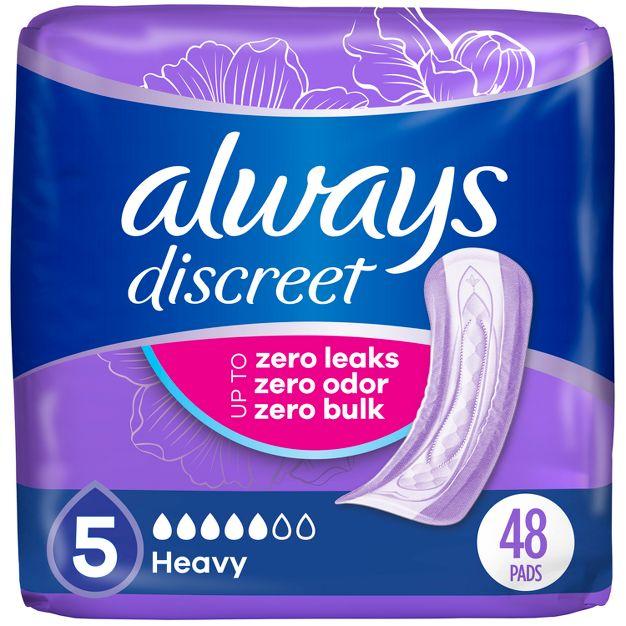Always Discreet Incontinence Pads - Heavy Absorbency