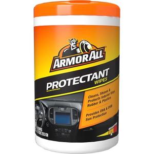 Armor All Car Interior Protectant Wipes, 90 Count Canister, UV Protectant for Vinyl, Rubber, Plastic, Trim and Dashboards