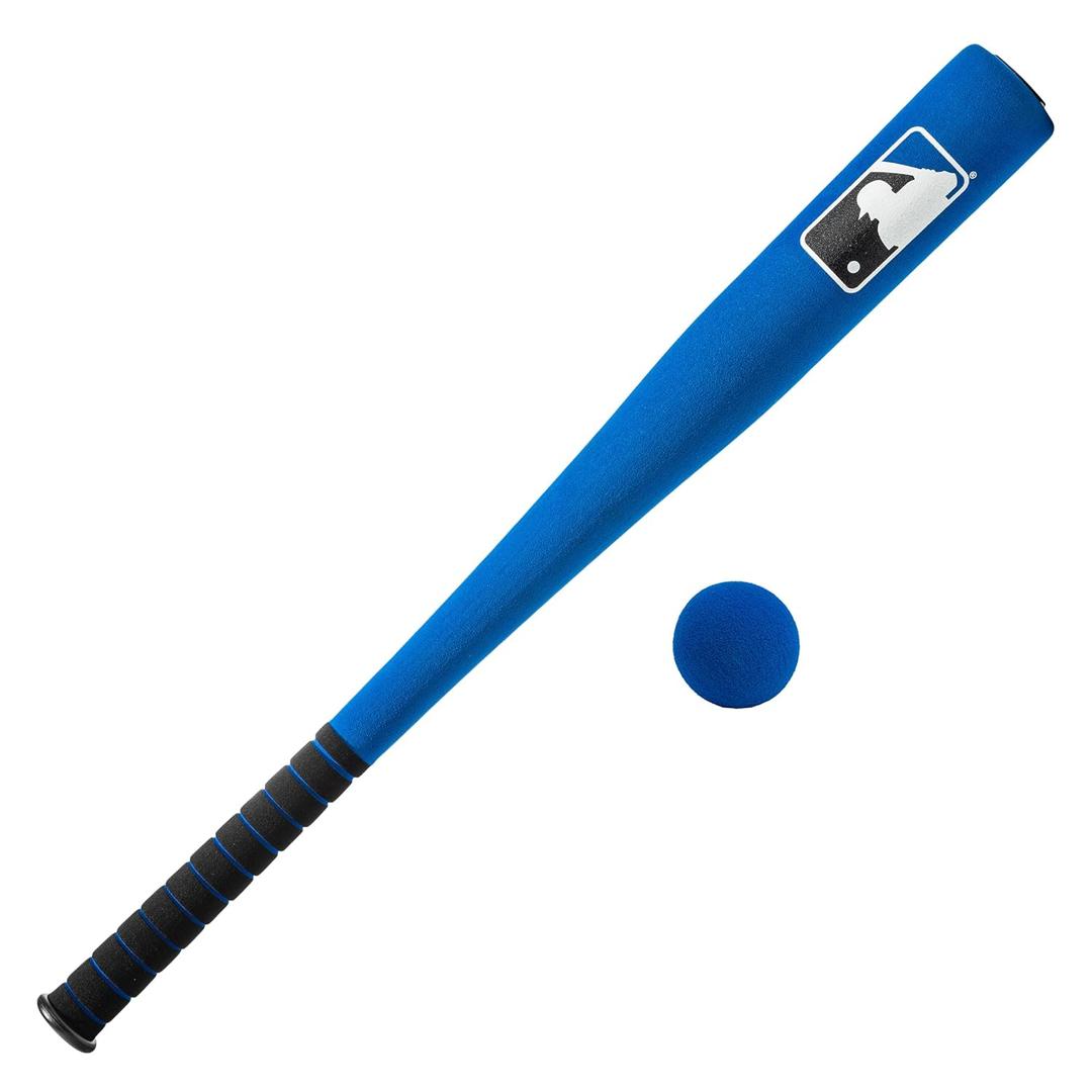 Franklin Sports MLB 27in Foam Bat & Ball Set - Kids Baseball and Bat Set - Includes Foam Bat and Ball - Officical MLB Licensed Product - Blue