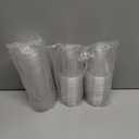 Eupako 8 oz Plastic Cups with Lids, Clear Disposable Cups with Flat Lids, Cold Drink Containers Pack of 50