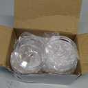 4 Pack Acrylic Qtip Holder Dispenser for Cotton Swabs, Balls, Pads, Floss Picks- Small Clear Plastic Canister Apothecary Jar Set, Bathroom Essentials Accessories Decor, Vanity Makeup Storage Organizer