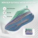 Women's Orthopedic Road Running Shoes: Comfortable Arch Supports Plantar Fasciitis Orthotic Sports Athletic Sneakers, Casual Flat Feet High Arch Tennis Work Walking Shoes for Foot Heel and Pain Relief (6.5, W2-lake Blue)