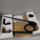 Led Desk Lamp for Office Home - Eye Caring Architect lamp with Clamp,Dual Screen Computer Monitor Work Smart Light: 24W 5 Color Flexible Adjustable Lighting Table Lamp for Study Drafting (Black)