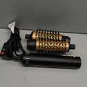 3 in 1 Rotating Hair Dryer Brush, Negative Ionic Professional Brush Blow Dryer with Detachable Brush(2" & 1.5"), 3 Heats and 2 Speeds Rotating Hot Air Brush for Curling, Straight, Drying