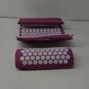 ProsourceFit Acupressure Mat and Pillow Set for Back/Neck Pain Relief and Muscle Relaxation (Large - Purpule/White)