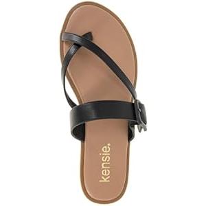 Women's Sandals Size 7.5 – Kensie Black Strappy Flat Sandals