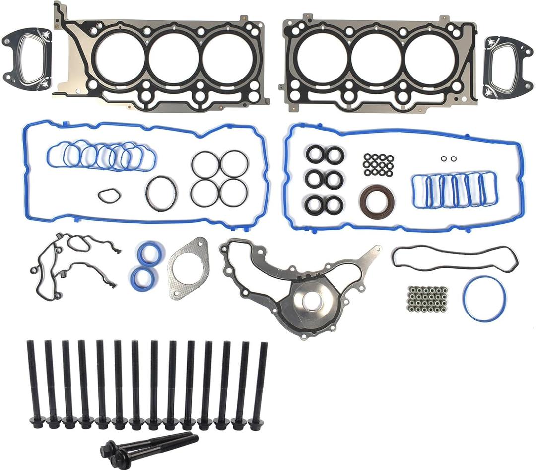 HS26541PT Head Gasket Bolts Kit Replacement for 2011-2016 Chrysler Jeep Grand Cherokee Dodge Ram 3.6L V6 Pentastar Engine