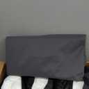 Favoyard Outdoor Loveseat Cushion Set 46 x 26 Inch Waterproof & 3-Year Fade Resistant Patio Furniture Cushions with Removable Cover, Ties and Hidden Zipper for Sofa Bench Couch pad Set of 3, Dark Gray
