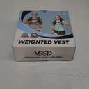VBSD Weighted Vest Woman 6lb/8lb/12lb/16lb/20lb/25lb/30lb Weight Vest for Women Men Body Weight Vests for Walking Strength Training Running Workout Jogging Fitness (Black)