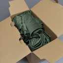 MIULEE Velvet Curtains 84 inches 2 Panels - Luxury Blackout Curtains for Bedroom Living Room Thermal Insulated Super Soft Window Drapes Rod Pocket & Back Tab, Olive Green, W52 x L84 inches