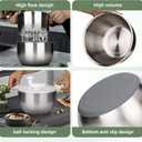 6L-Stainless Steel Salad Rotator, Vegetable Dishwasher,Lettuce Cleaner and Dryer, Kitchen Strainers.