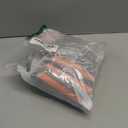 Heated Socks for Men Women, Rechargeable Electric Heated Socks with 4 Heating Levels, Washable Warm Socks for Winter Hunting Outdoor Working Skiing Hiking Cycling Camping Fishing (Black & Stripe Orange)