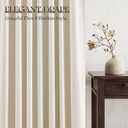Beige Cream Linen Blackout Curtains 96 Inch Length 2 Panels Set for Living Room Bedroom Thermal Noise Reduction 100% Black Out Linen Drapes Room Darkening Window Curtains 96 Inches Long Back Tab, 52"W x 96"L