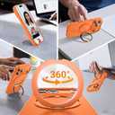 360 Magnetic Stand for iPhone 17 Pro Max Case,Fits MagSafe,Military Drop Protection,Build in Kickstand, Slim Shockproof Phone Cover for iPhone 17 Pro Max 6.9"(Matte Orange)