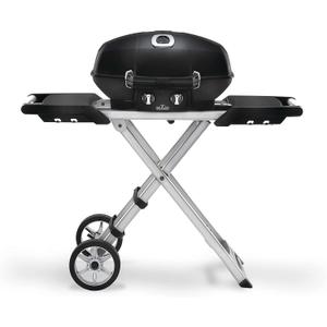 Napoleon - TravelQ PRO285X Portable Propane Gas Grill with Scissor Cart, Black, 2 Burners, For Tailgating, Camping, And Small Outdoor Spaces (TravelQ PRO285X Black)