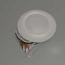 6 Inch LED Low Profile Disk Light with Dust to Dawn Sensor, 120VAC, 15W, 5CCT Color Changing, 1000LM, Non-Dimmable, ETL, Shower Rated Screw in Photocell Ceiling Light, White/1 Pack