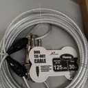 Petest 30ft Reflective Tie-Out Cable for Heavy Dogs Up to 125 Pounds