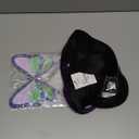 SL Kochou Shinobu Cosplay Wig + Butterfly Hair Clip for DS, Long Black Purple Wig Anime Hair Wigs with Cap for Halloween Costume Party