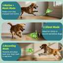 GUKCO Interactive Moving Dog Toys Plush Chew Toy with Bouncing Ball, Music & Recording | Rechargeable Self-Play Toys for Small, Medium & Large Dogs to Keep Them Engaged (Turtle)
