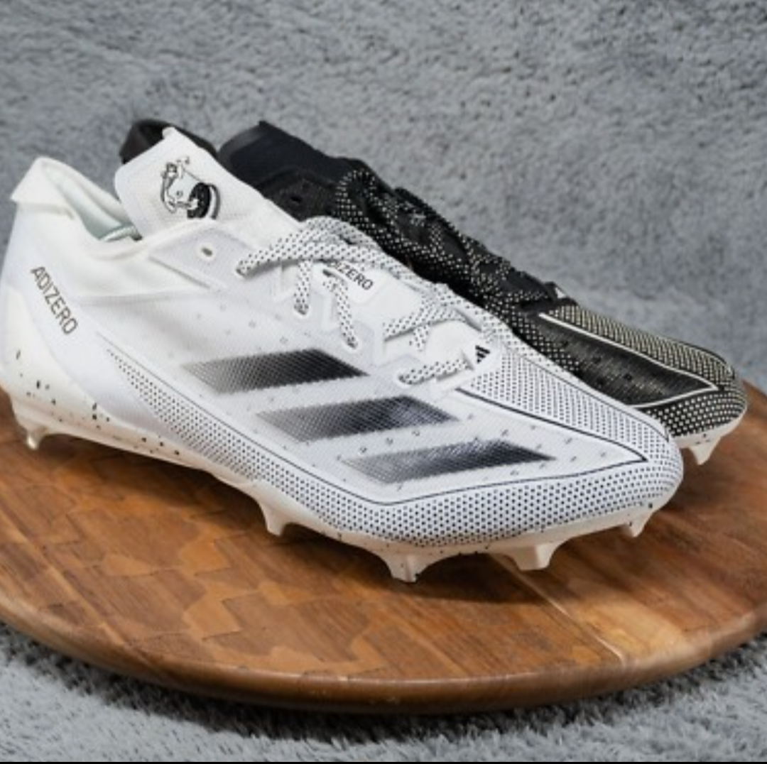 Adidas Adizero Electric Football Cleats Snack Attack White Black IE4401, 10 
