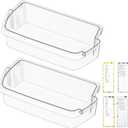 UPGRADED W10803530 Refrigerator Door Bin Compatible with Whirlpool Refrigerator Door Shelf Parts WRT311FZDW01 WRT311FZDW00 WRT311FZDM00 WRT311FZDM01 W10582649 Maytag Fridge Door Shelves,2 PACK