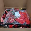 Uspring 6 FT Pop Up Christmas Tree with Lights, Artificial Collapsible Pink Christmas Trees with Remote Control & Colorful LED Light, Pre Decorated Surround Ribbon, Ball Ornaments, Holiday Party Decor