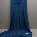 Foxiny Sexy Split Mesh Lace Floral Sheer Babydoll Lingerie Outfit Dress 2 Piece with Thong Set, L