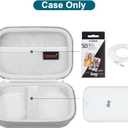 Canboc Carrying Case for Canon Ivy 2/ Canon Ivy/Canon Ivy CLIQ+2 CLIQ 2 Mini Photo Printer Mobile Wireless Bluetooth Instant Camera Printer, Mesh Bag fit Photo Paper Cable, Grey