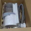 Sweetcrispy Professional Pet Grooming Vacuum Kit with Cordless Low Noise Dog Clippers, 2.5L Cup, 3 Suction Modes, and 5 Groomer Tools for Cats, Other Animals Hair Trimmer (White)