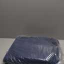 4 Set Patio Cushion Covers Replacement Water UV Resistant Outdoor Cushion Slipcovers with Zipper Chair Seat Covers for Outdoor(24 x 21.3 inches, 24 x 24 x 4.7 inches,Dark Blue)