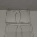 STARLATTA 2 Pcs Cabinet Organizer Shelf, Stackable Kitchen Counter Shelves, Spice Rack,Countertop Organizers, Clear Plastic Storage Shelves Rack for Makeup,Bathroom,Cupboard,Desk,Pantry Organization