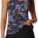 Summer Mae Women's Tankini Swimsuits with Skirt Two Piece Tummy Control Bathing Suits Printed Swimdress Swimwear 2026 (16)