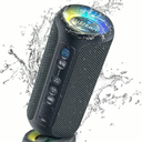 Ortizan Portable Bluetooth Speaker x Stocking Stuffers: IPX7 Waterproof, Wireless, Big Sound, Deep Bass, Dual Pairing, 30H Playtime, White Elephant Gift for Adults Men Women Teen Boys Girls (Black)