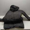 GGleaf Women's Winter Thicken Puffer Coat Warm Snow Jacket with Removable Hood Fashions Long Jacket (Medium, Black)