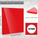 Adrattnay Acrylic Sheets 1/8" Thick, 20Pcs 8 x 8 in Cast Acrylic Sheets 3 mm for Laser Cutting, Opaque Colored Acrylic Panels for Signs, Pet Tags, DIY Crafts Decoration Laser Engraving Material