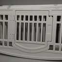 DUMOS Dog Playpen, 24 Inch 4 Panels Plastic Small Pet Fence Play Pen