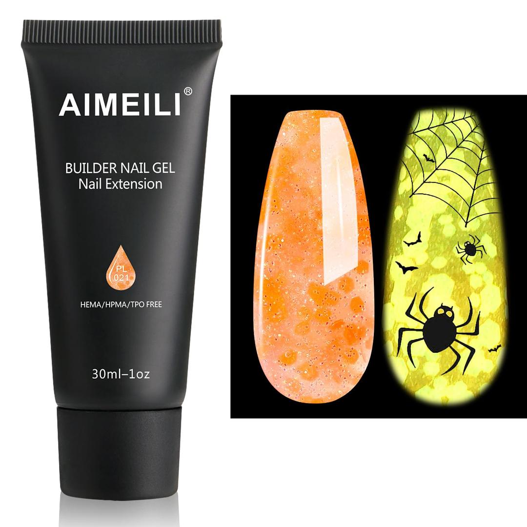 5 x AIMEILI Poly Nail Enhancement Gel Builder - DIY Salon Nail Art at Home - Hema Free - 064