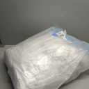 Masaca White Ruffled Comforter Set Queen,Lightweight Farmhouse Shabby Boho Chic White Bedding,Ultra Soft Fluffy Washed Microfiber Bed Comforter Set 3-Piece (1 White Comforter+2 Ruffle Pillow Shams)