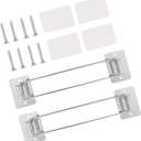 Telescopic Corner Shower Stainless Steels Space-Saving Bathroom Storage Rod for Compact Living Areas Corner Shower Shelf Rod Adjustable Rustproof Storage