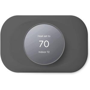 Compatible with Google Nest Thermostat 2020 Wall Plate Cover - Petrichor Nest Thermostat Trim Kit, Made for Google Nest Thermostat 2020, Cover Imperfections Easy to Install - Charcoal (Gray)