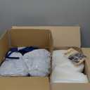 19x19 Inch Patio Chair Cushions Set of 2, Outdoor Furniture Cushions - Removable Cover, Water-Repellent, Fade-Resistant, Non-Slip Bottom & Straps, Replacement for Lawn, Porch & Deck Chair - Navy