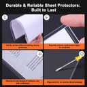 Ndsox 5 Pack 8" x 10" Rigid Print Protectors Clear Hard Plastic Sheet Protectors Top Loading for Photographs, Photo Papers, Posters, Prints, Birth Certificates, Heavy Duty No-Hole Rigid Photo Sleeves