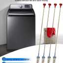 Upgraded Washer Suspension Rod Kit Replace DC97-18610F Fit for Samsung Washing Machine WA50M7450AW/A4-01 WA52M8650AWA4-00 WA50M7450AP/A4-02 WA52J8700AP/A2-11 And More, 4 PCS