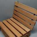 8ft Wooden Garden Pathway, Outdoor Roll Out Sycamore Straight Walkway, Weather-Resistant & Non-Slip Patio Path for Garden, Backyard, Beach, Wedding Party (Natural)